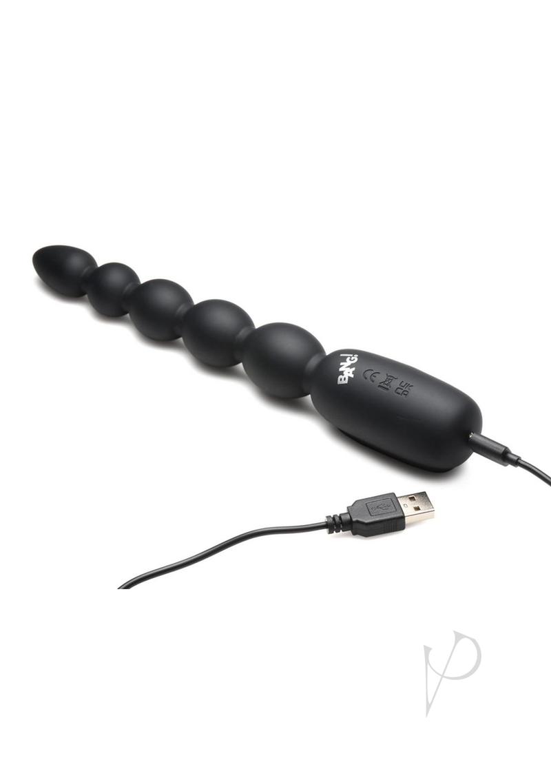 Bang Digital Silicone Anal Beads Black