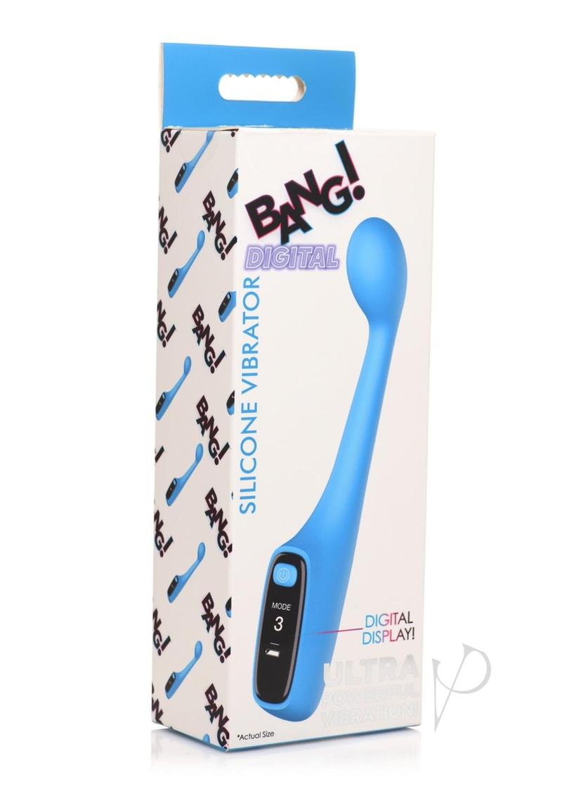 Bang Digital Silicone Vibrator Blue