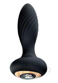Goddess Diamond Vibrating Plug Black