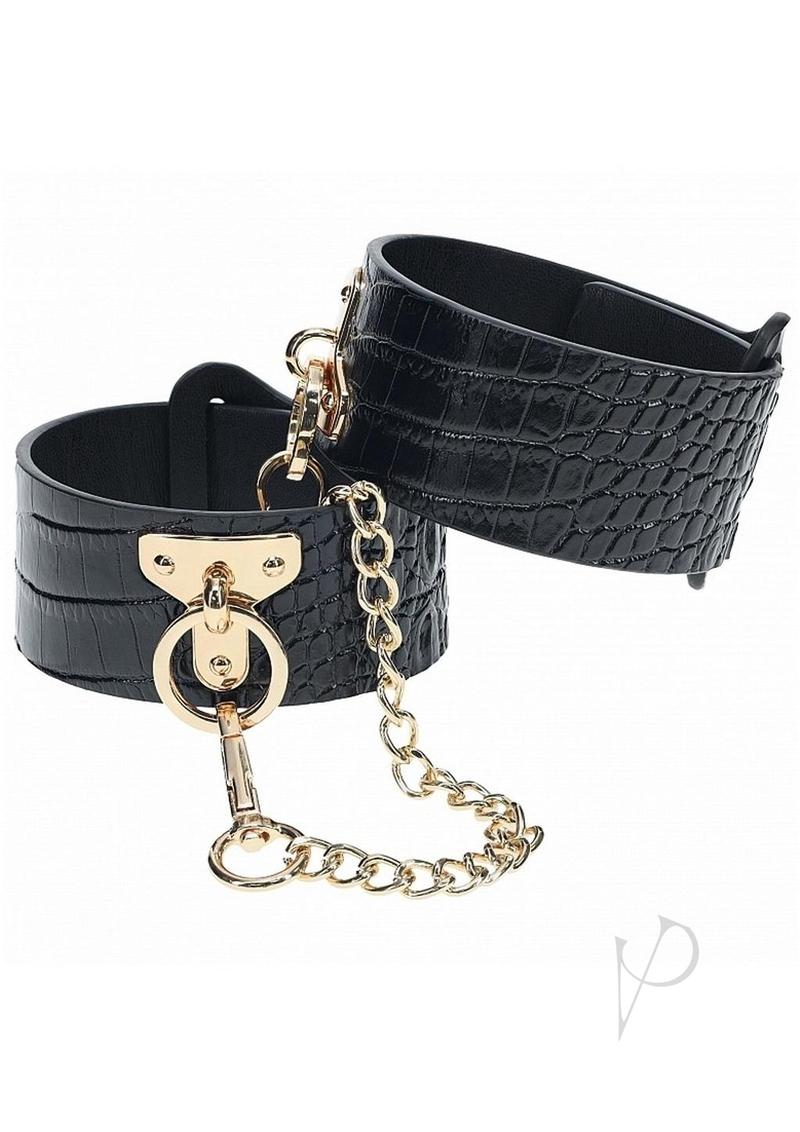 Ouch Rome Coll Leg Cuffs Black