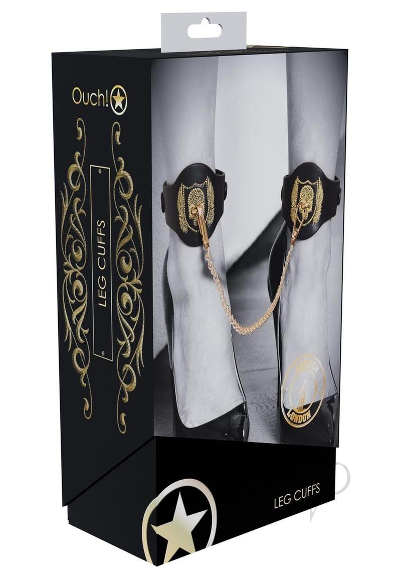 Ouch London Coll Leg Cuffs Blk
