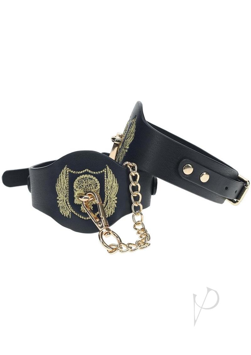 Ouch London Coll Leg Cuffs Blk