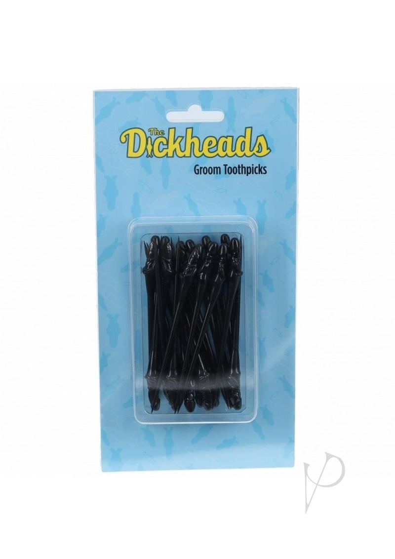 Dickheads Groom Toothpicks Black