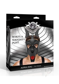 Ms Alpha Dog Pup Hood Black