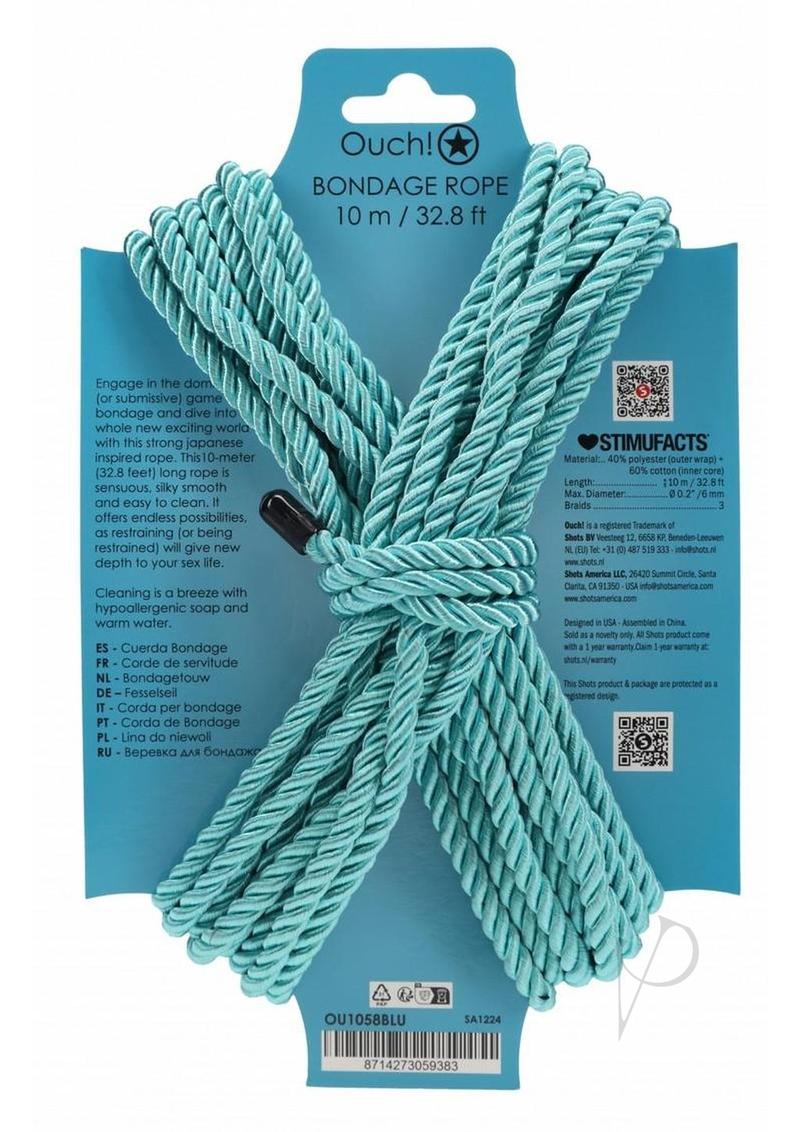 Ouch Bondage Rope 10 Meter Blue