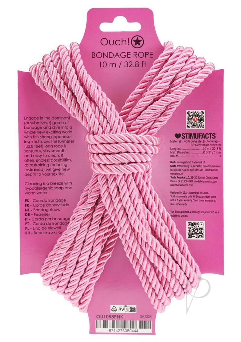 Ouch Bondage Rope 10 Meter Pink