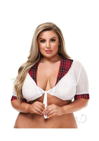 Tp Schoolgirl Top Wine Xl