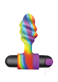 Bang Vibrating Butt Plug Rainbow