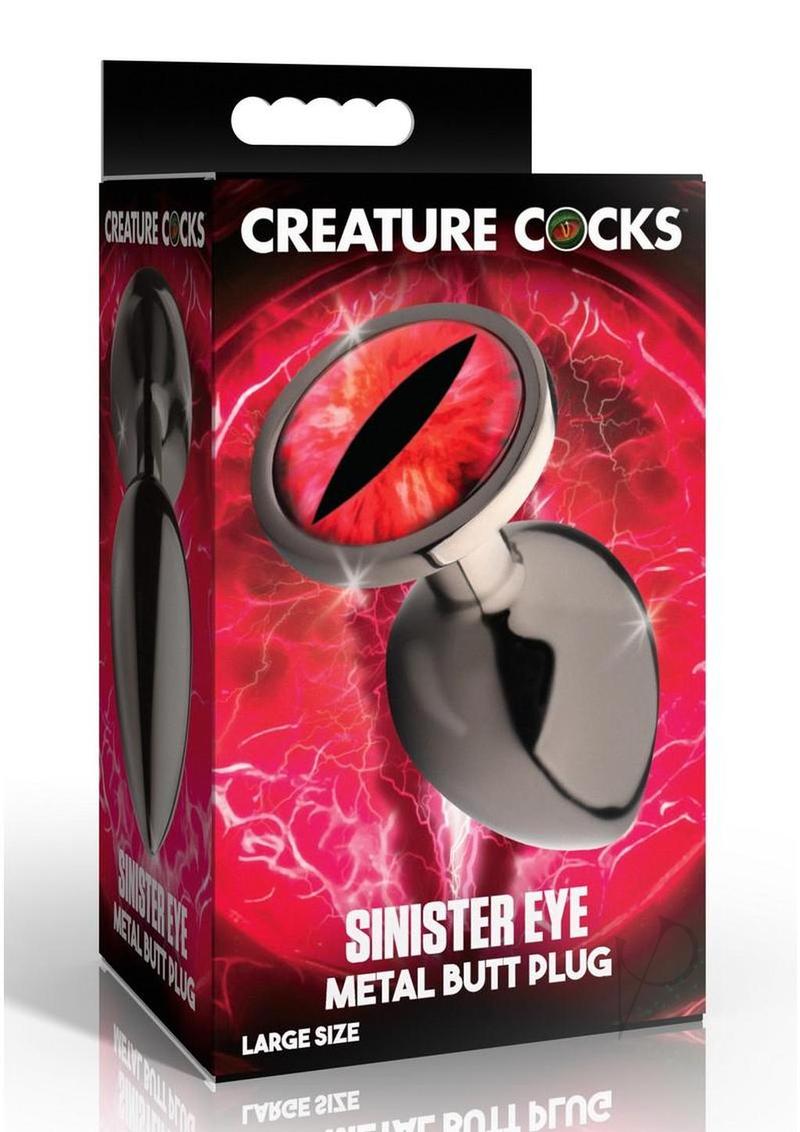 Creature Cock Red Eye Metal Plug Lg