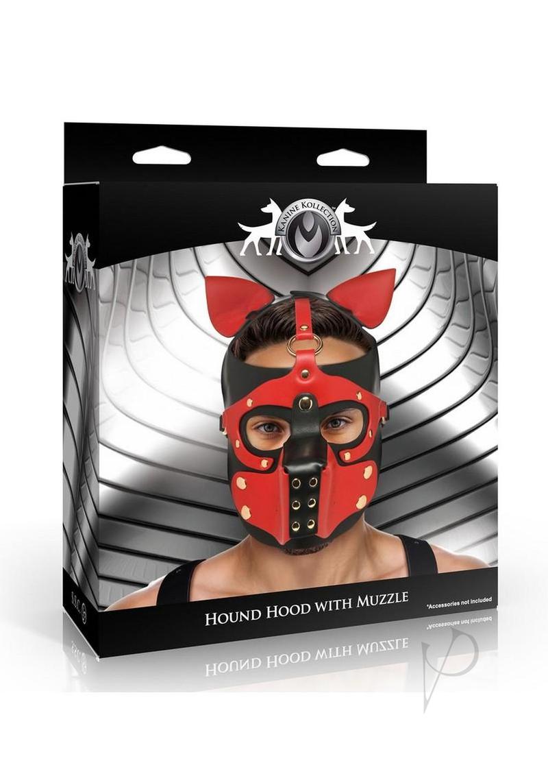 Ms Hound Hood W/muzzle Red/blk