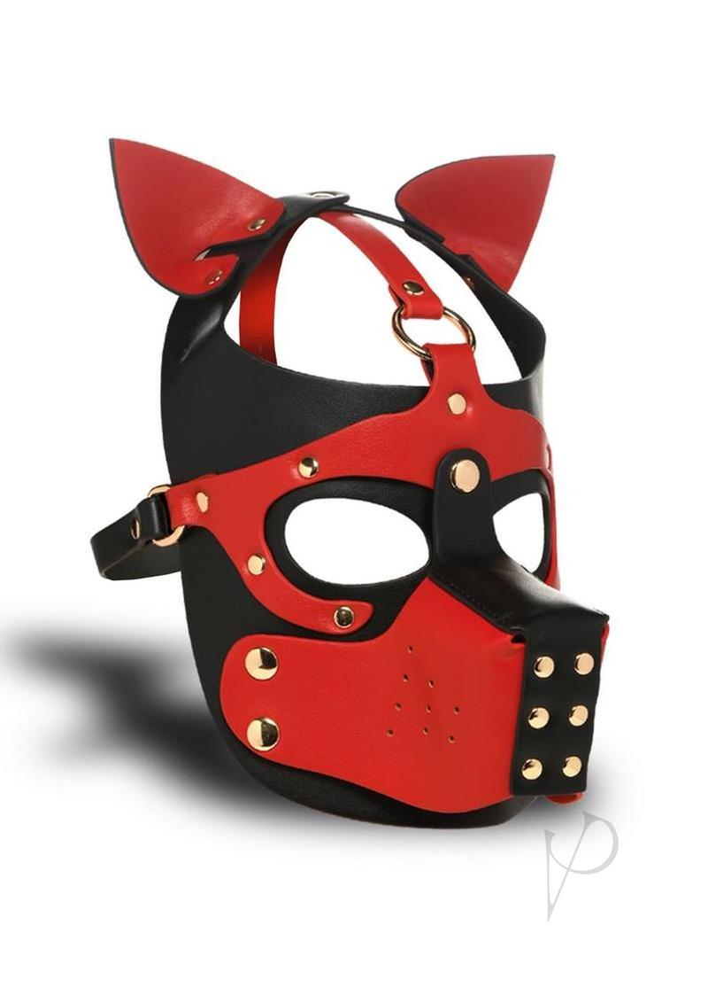 Ms Hound Hood W/muzzle Red/blk