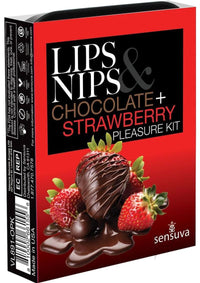 Lips N Nips Pleasure Kit Choc Straw