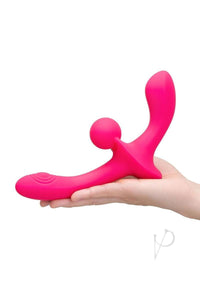 Double Tap Strapless Strap On Pink