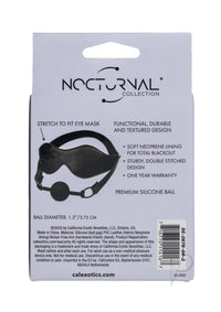 Nocturnal Coll Eye Mask Ball Gag