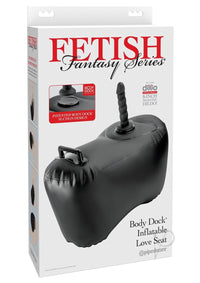 Ff Body Dock Inflate Love Seat Blk