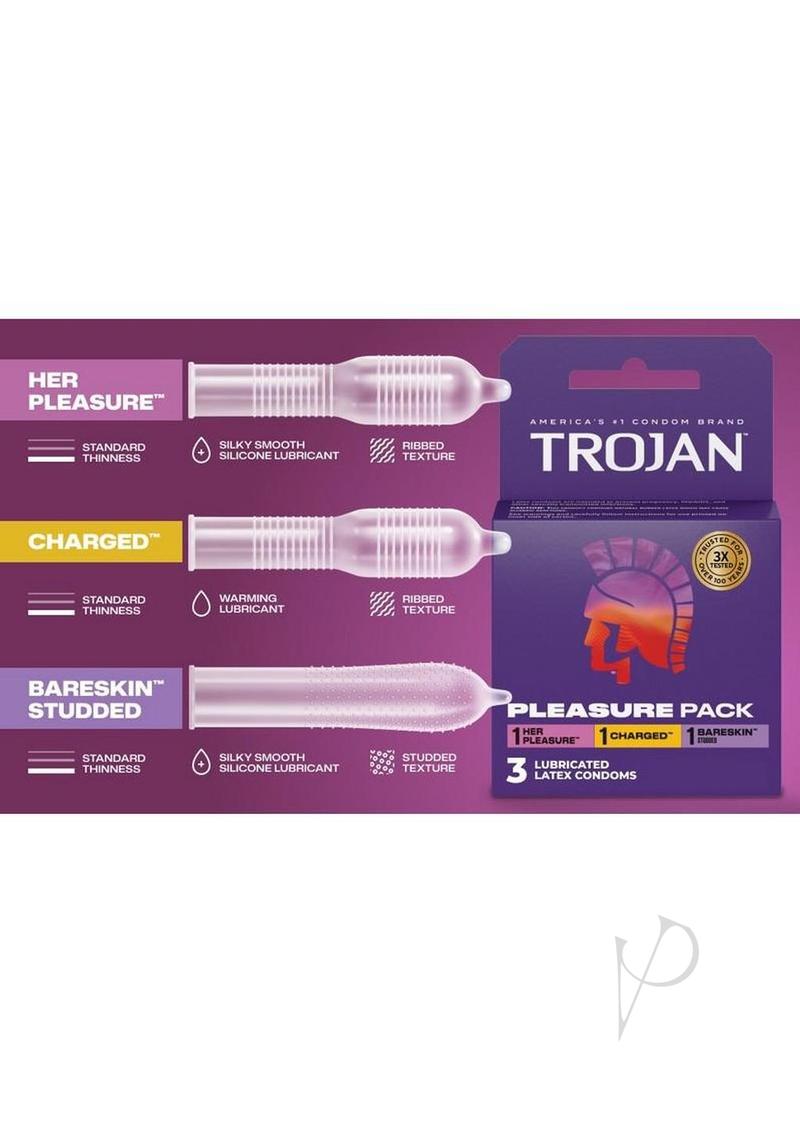 Trojan Pleasure Pack 3ct