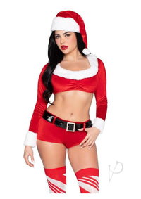 Christmas Cutie Costume Sm Red/wht 4pc