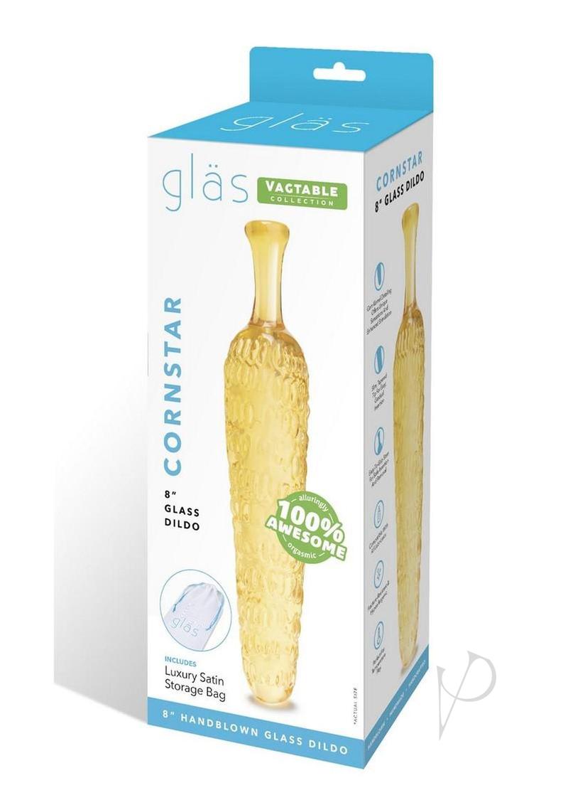 Cornstar 8 Glass Dildo Ylw
