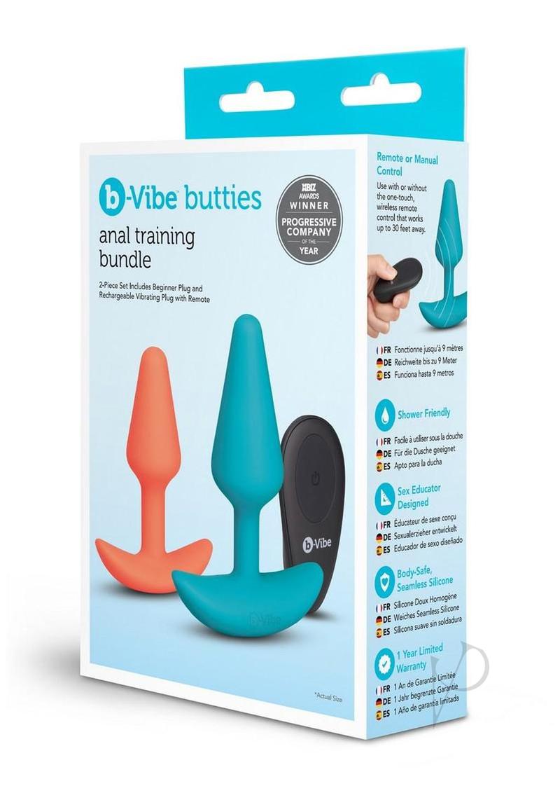 B-vibe Butties Anal Train Set 2pc Teal