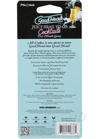 Juicy Head To Go Cocktail Pina Colada