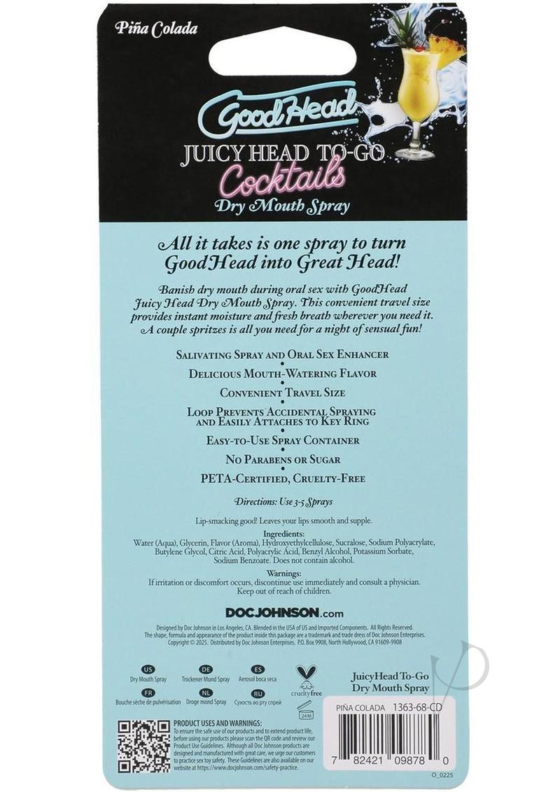 Juicy Head To Go Cocktail Pina Colada