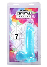 Crystal Jellies Real W/balls 7 Teal
