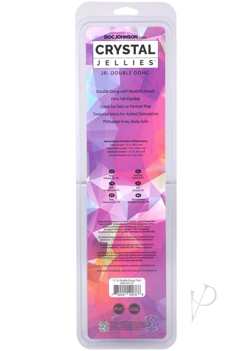 Crystal Jellies Jr Dbl Dong Teal 12