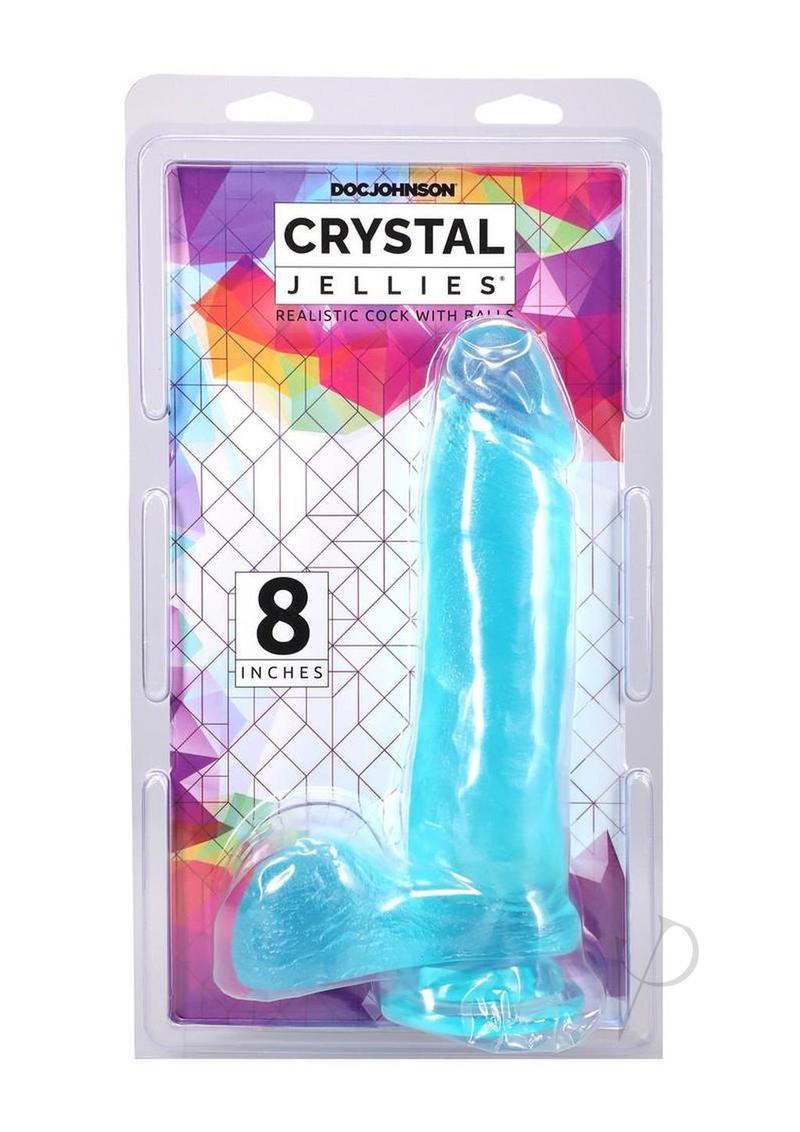 Crystal Jellies Real W/balls 8 Teal