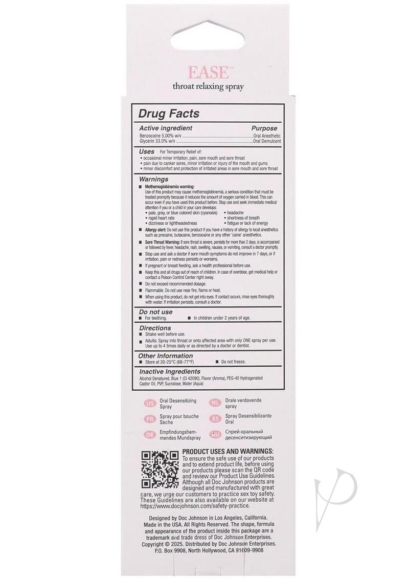 Intimate Enhance Ease Spray 2oz Cotton