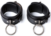 Premium Locking Leather Ankle Cuffs