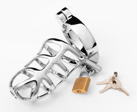 WICKED STEEL COCK CAGE CHASTITY CAGE