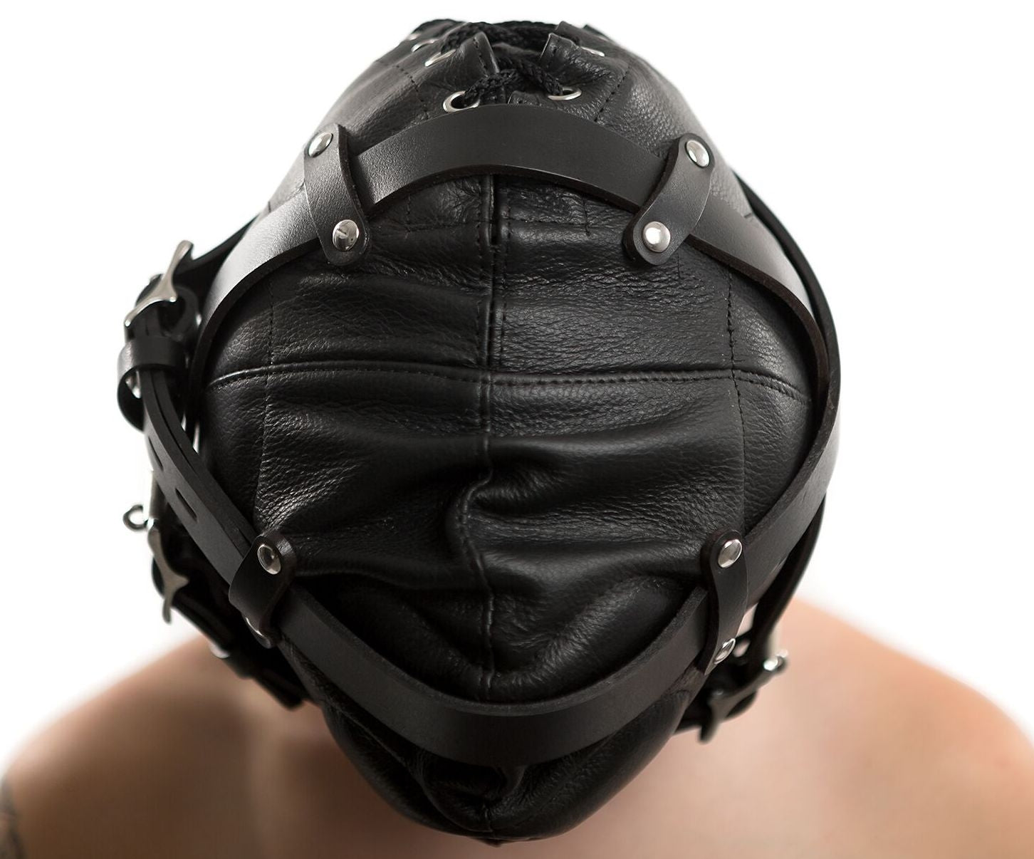 PREMIUM LEATHER SENSORY DEPRIVATION HOOD