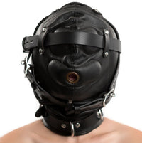 PREMIUM LEATHER SENSORY DEPRIVATION HOOD