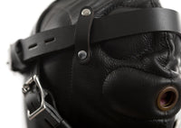 PREMIUM LEATHER SENSORY DEPRIVATION HOOD