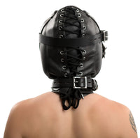 PREMIUM LEATHER SENSORY DEPRIVATION HOOD
