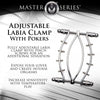 Spread Em Stainless Steel Poker Labia Clamp with Adjustable Pressure Screws