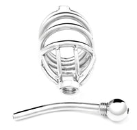 TIGHT SQUEEZE IMPALER STEEL CHASTITY DEVICE