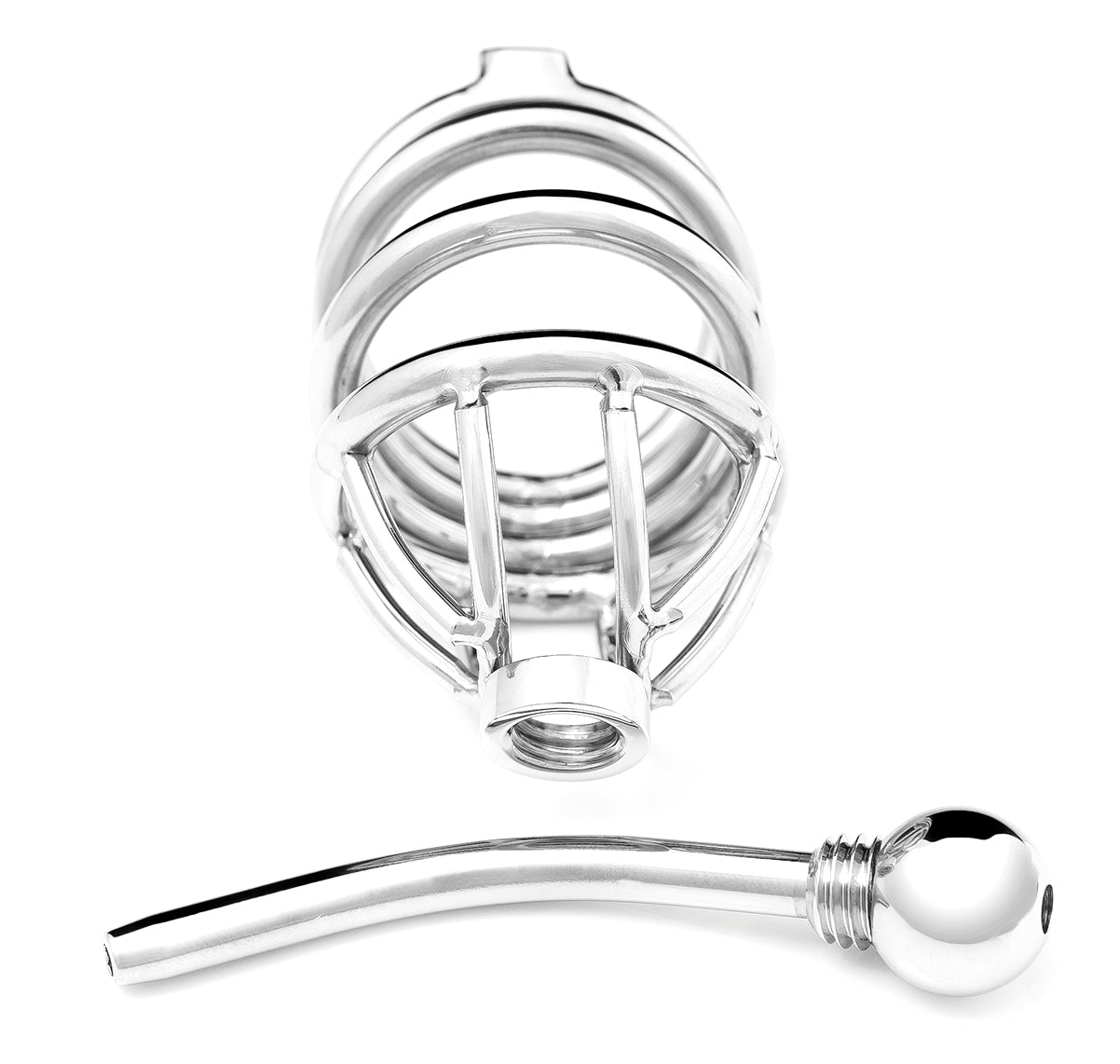 TIGHT SQUEEZE IMPALER STEEL CHASTITY DEVICE
