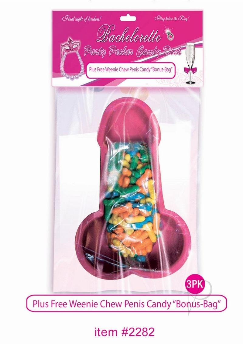 Pecker Party Candy Dish 3pk W/candy