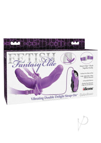 Ff Elite Vib Dbl Delight Strap On - Purp