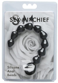 Sandm Black Silicone Anal Beads