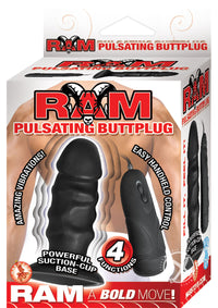 Ram Pulsating Buttplug Black