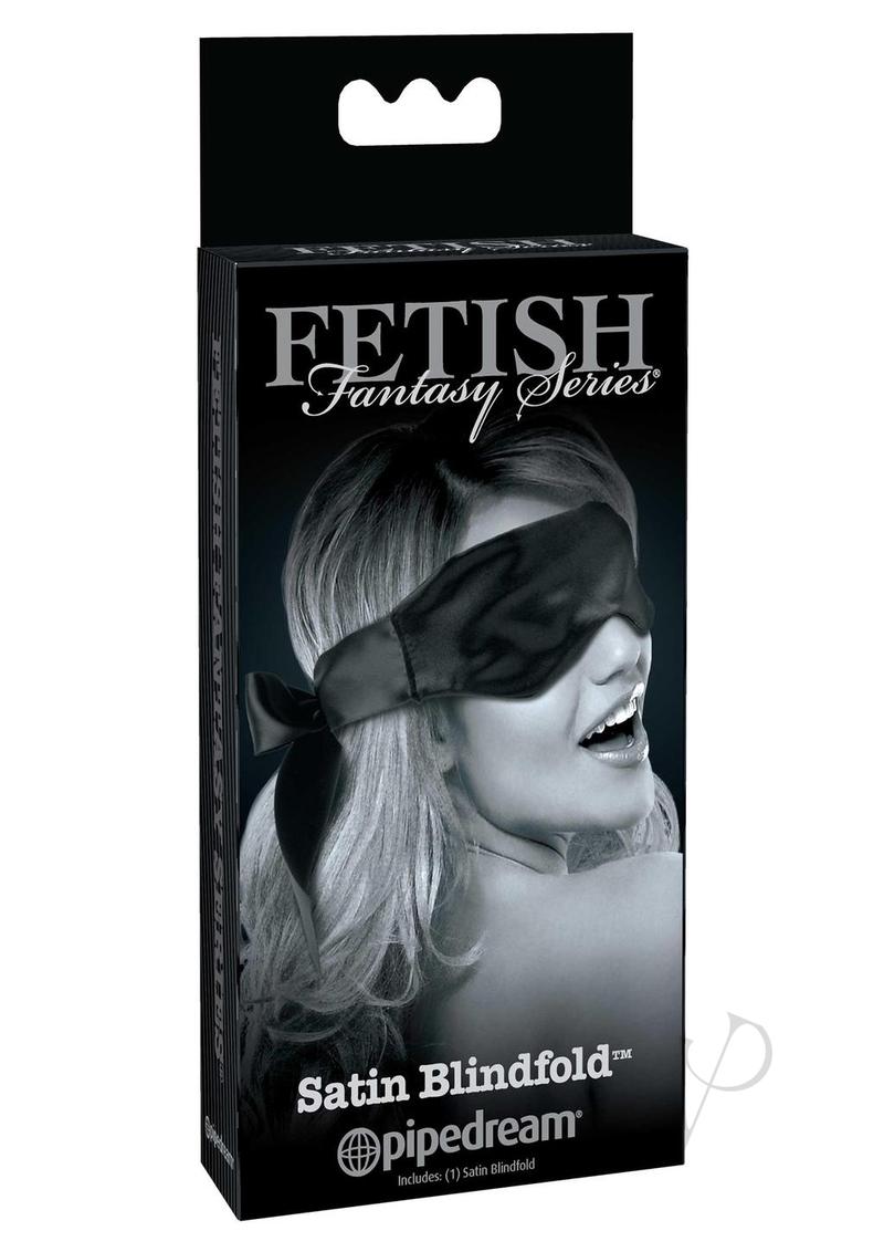 Ffle Satin Blindfold Black