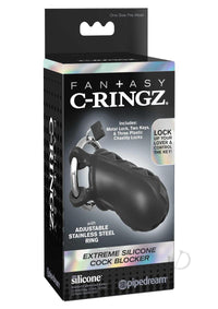 Fcr Extreme Silicone Cock Blocker Black