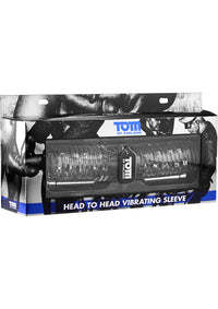Tom Of Finland Head to Head Vibrating Sleeve Gray