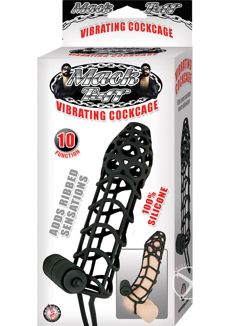 Mack Tuff Vibrating Cockcage Black