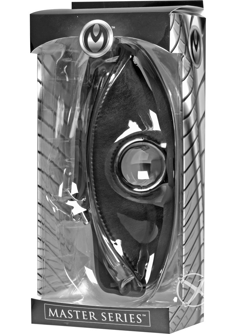 Master Series Leather Locking Open Mouth Gag