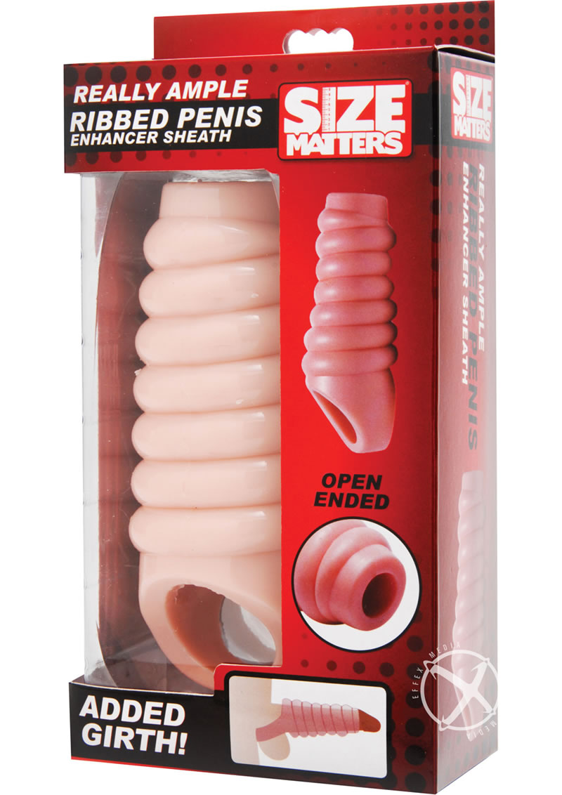 Size Matters Ribbed Penis Sheath