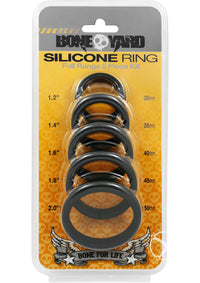 Boneyard Silicone Ring 5pc Black