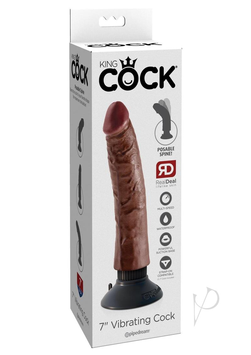 Kc 7 Vibrating Cock Brown